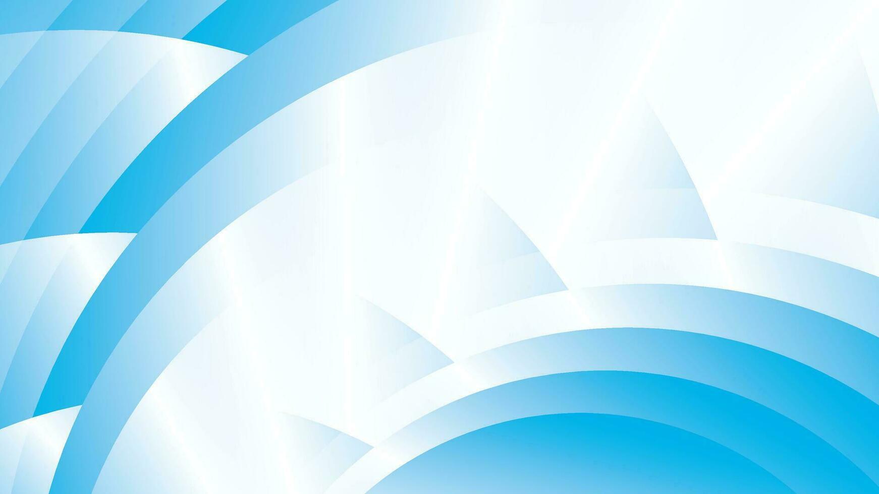 Abstract geometric white and blue color background with round shape. Vector illustration.