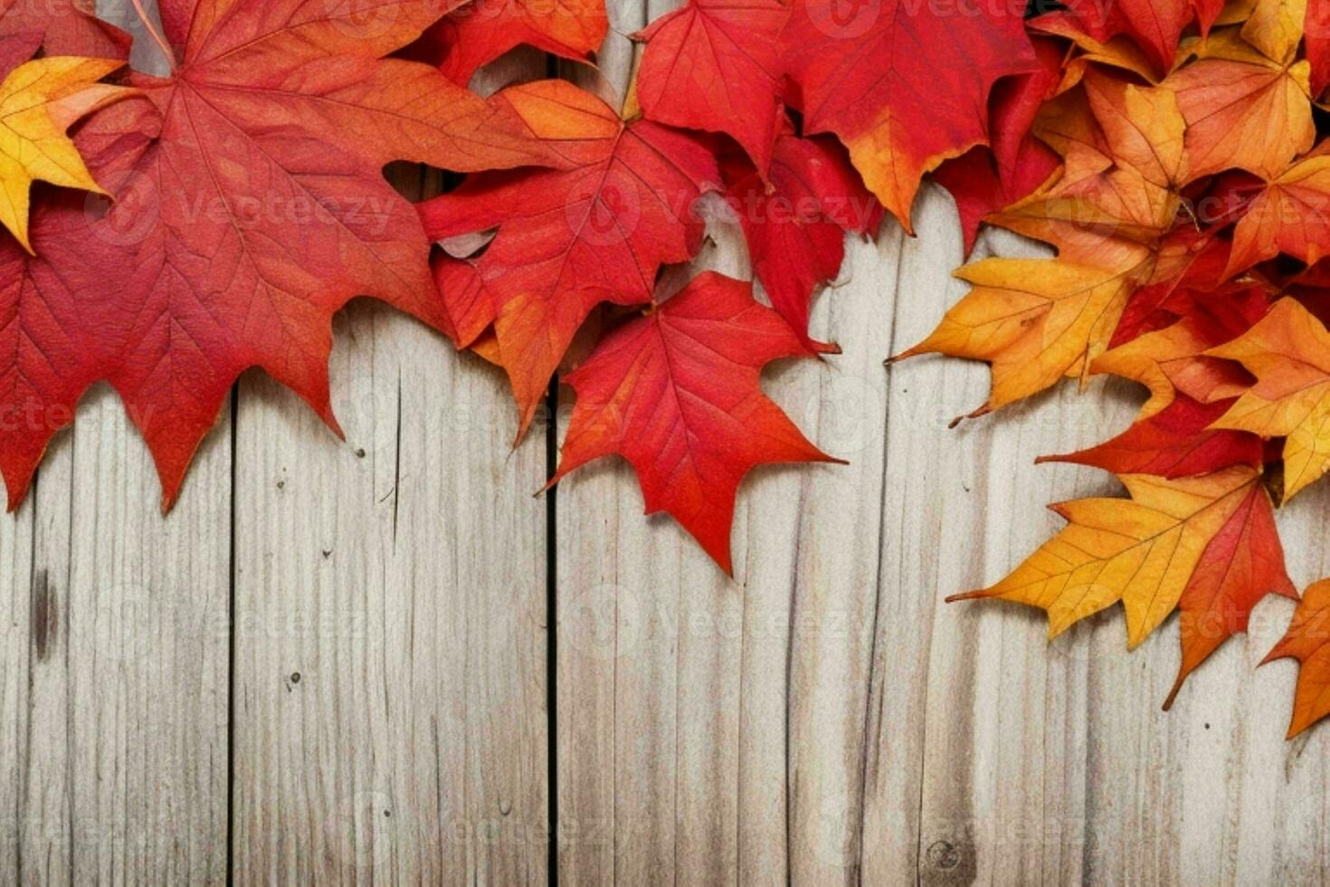 Autumn background with colored leaves. AI Generative Pro Photo