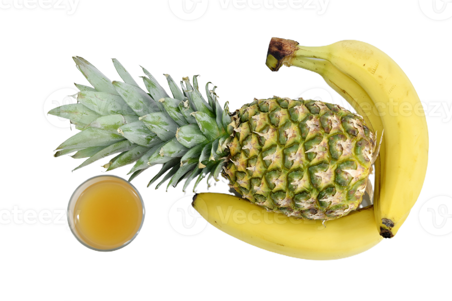 pineapple and banana  png transparent background