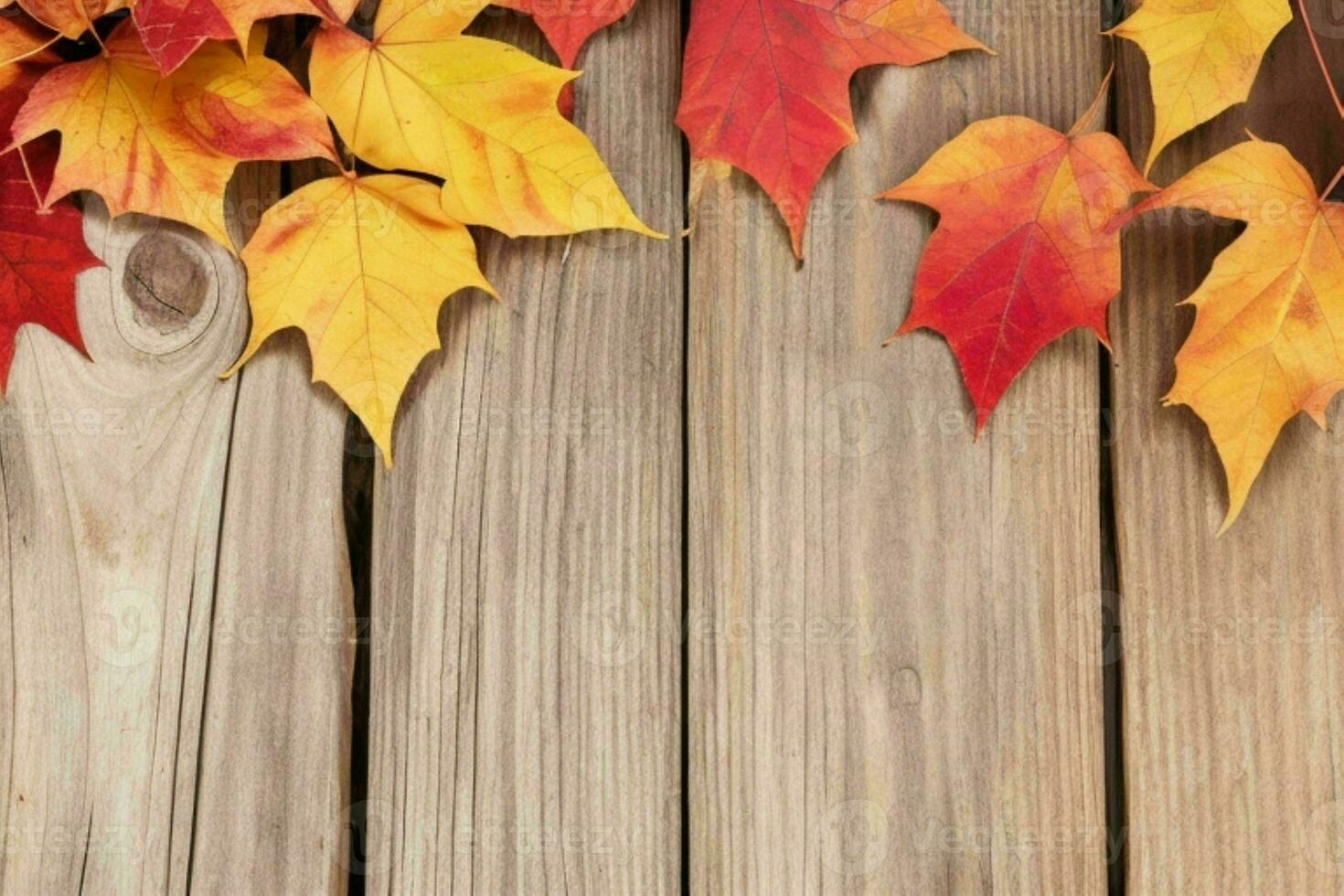 Autumn background with colored leaves. AI Generative Pro Photo