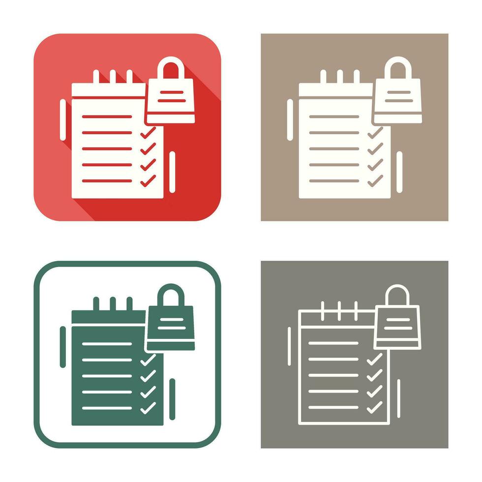 Shopping List Vector Icon