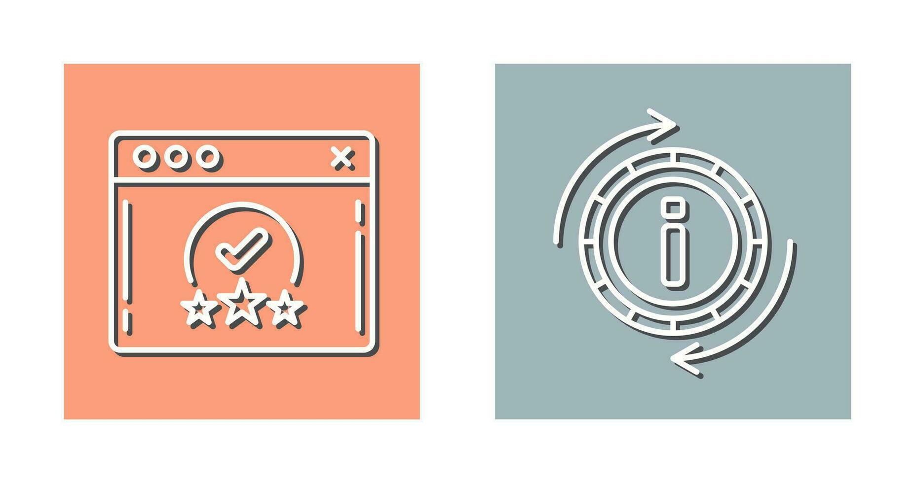 rating and refresh  Icon vector