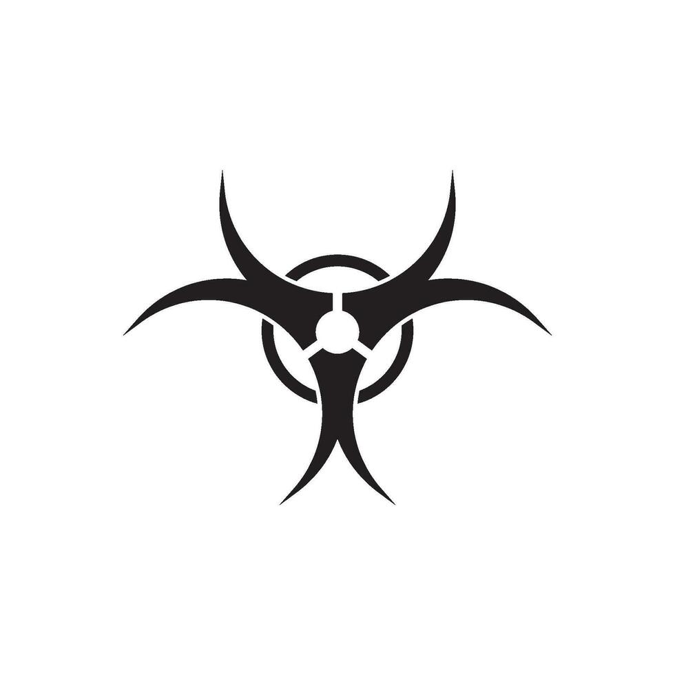 biological hazard icon vector