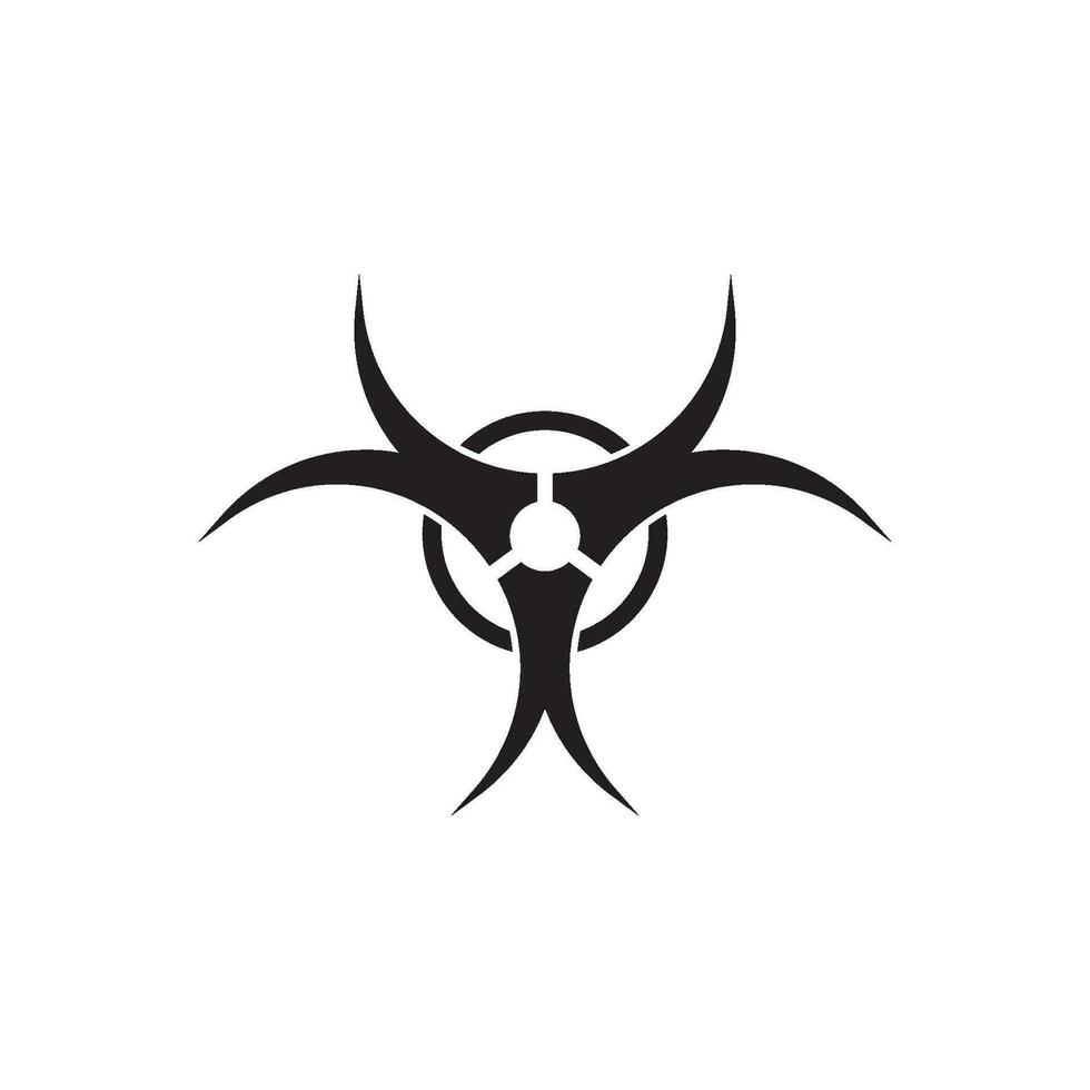 biological hazard icon vector