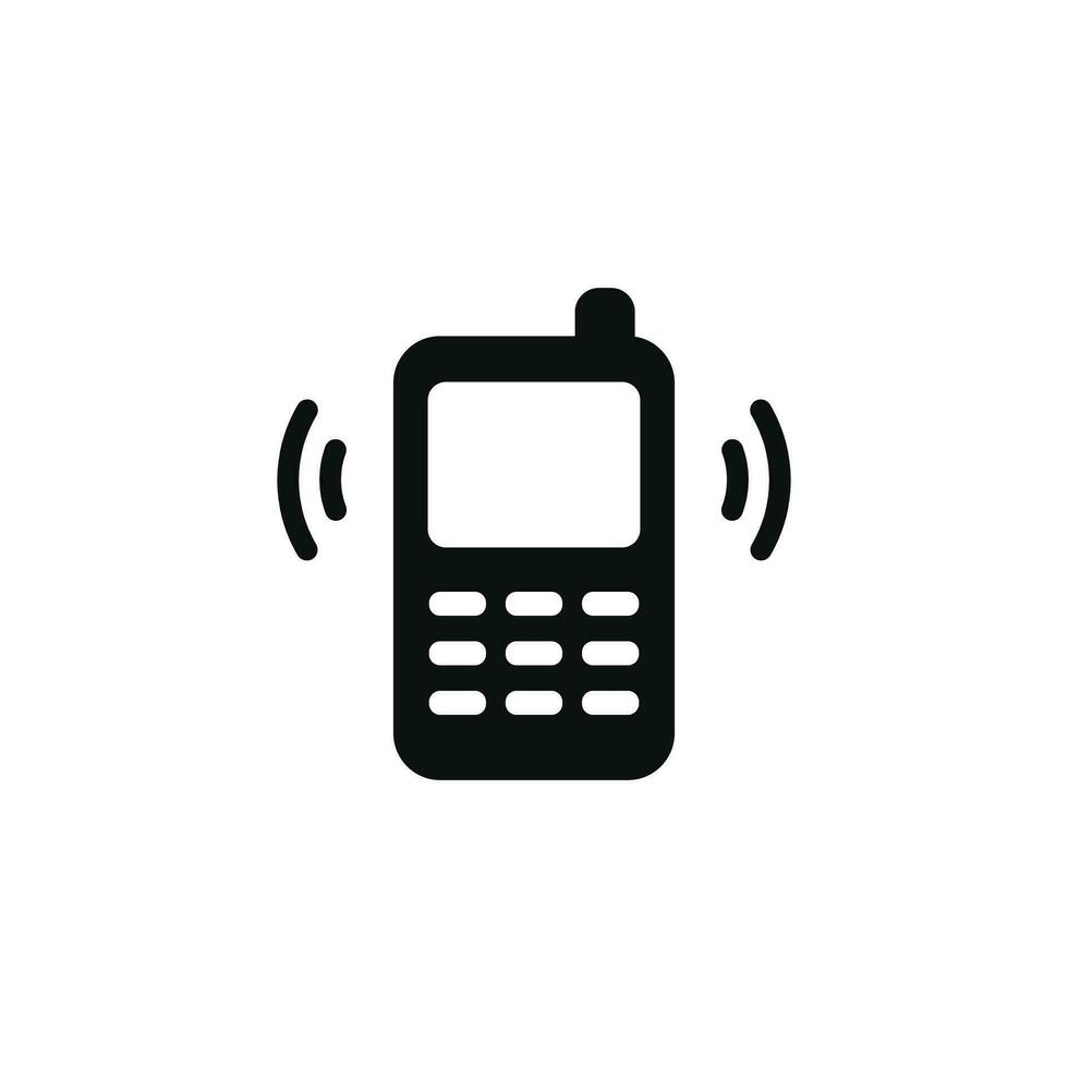 icono de teléfono aislado sobre fondo blanco vector