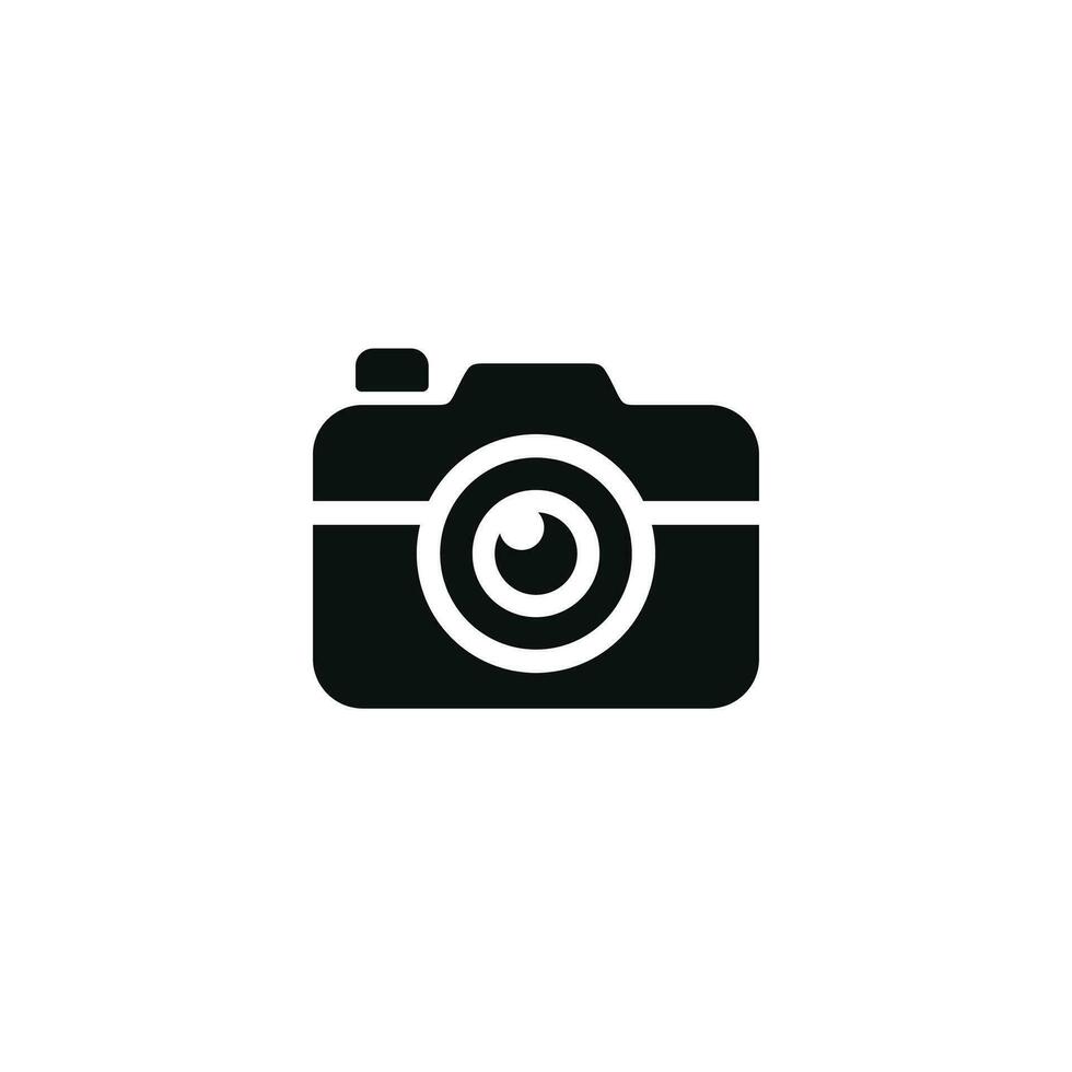 Camera icon isolated on white background vector