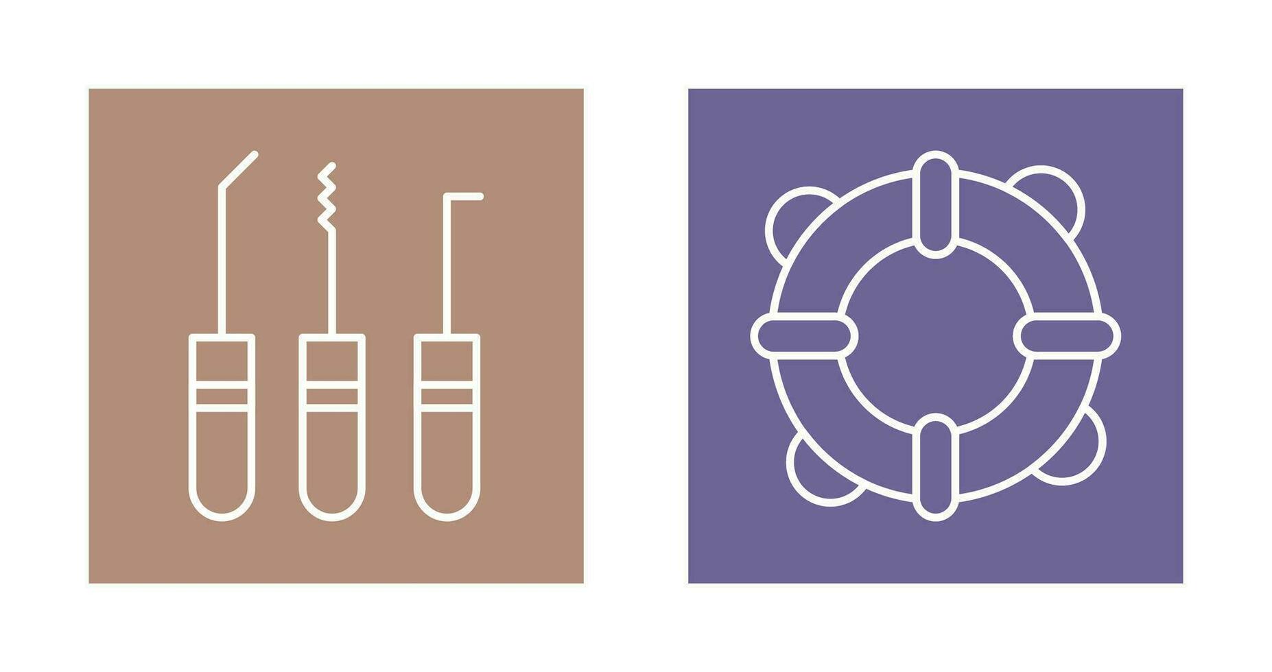 Lockpick and Life Guards Icon vector