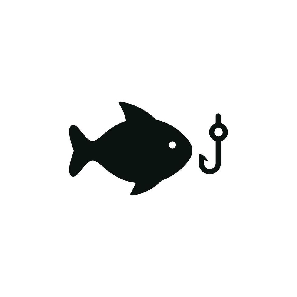 Fishing icon isolated on white background vector