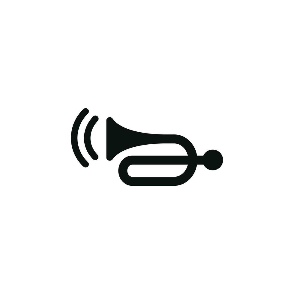 Honk horn icon isolated on white background vector