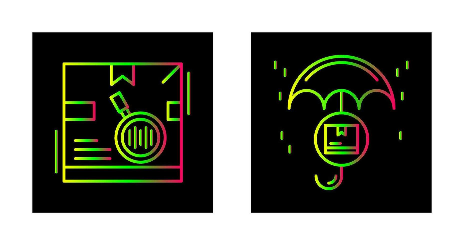 tracking code and protection Icon vector