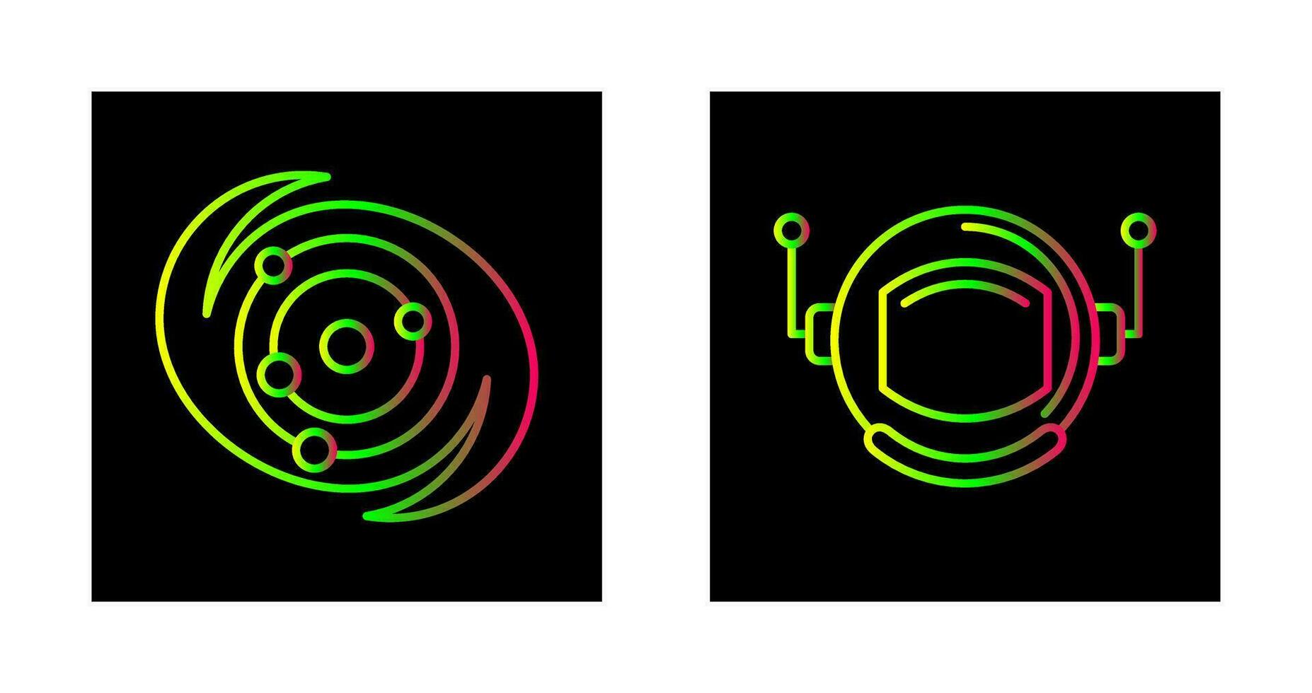 galaxy and astronaut Icon vector