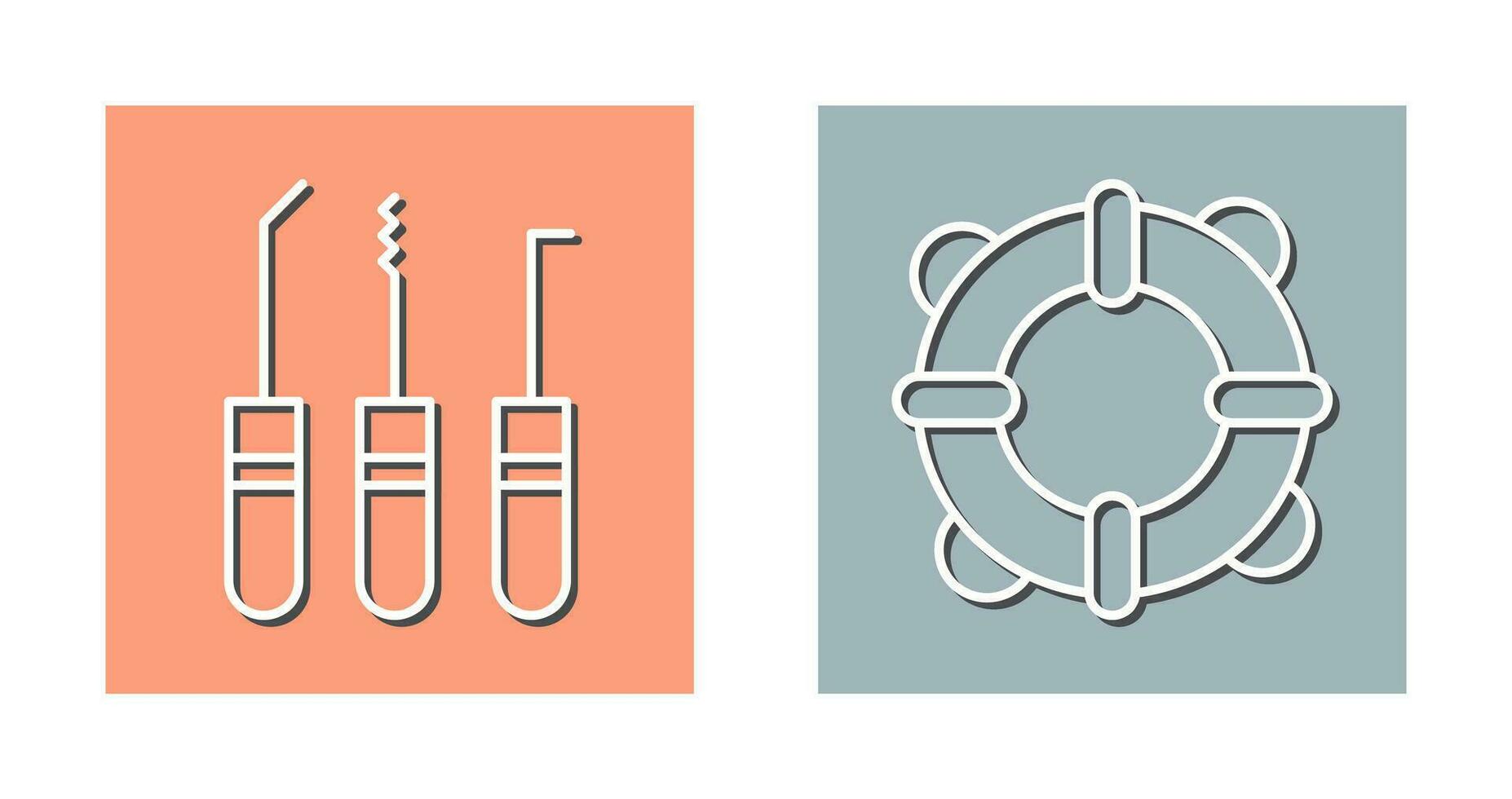 Lockpick and Life Guards Icon vector