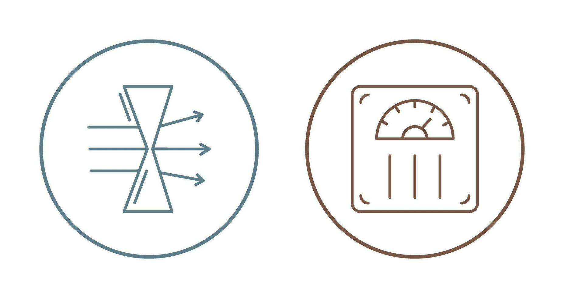Dispersion and Weight Scale Icon vector