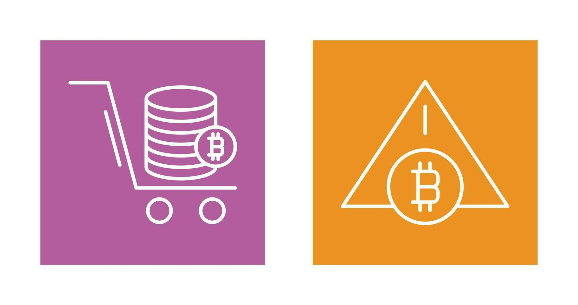 Trolley and Warning Icon vector