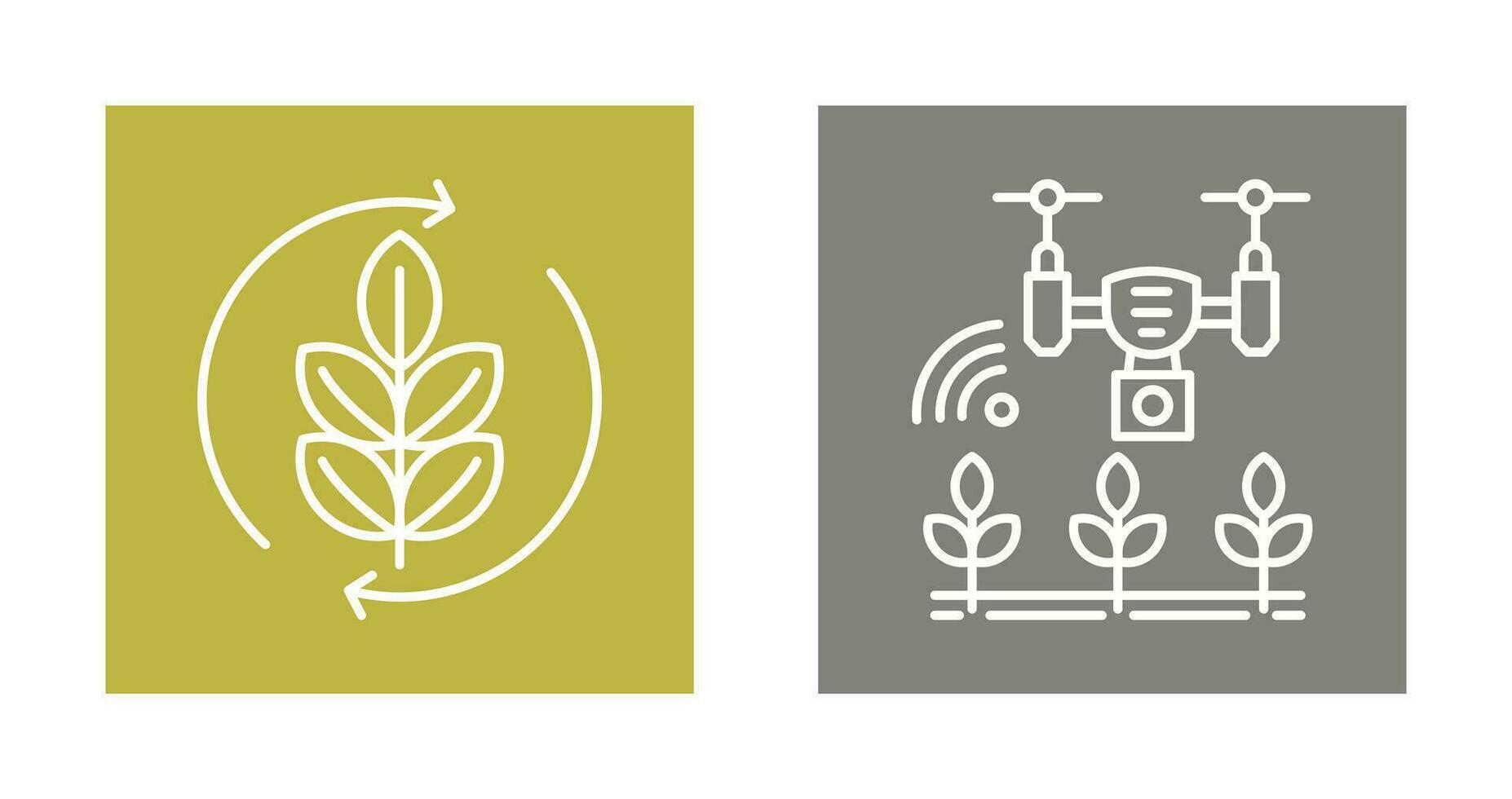 Agronomy and Smart Farm Icon vector