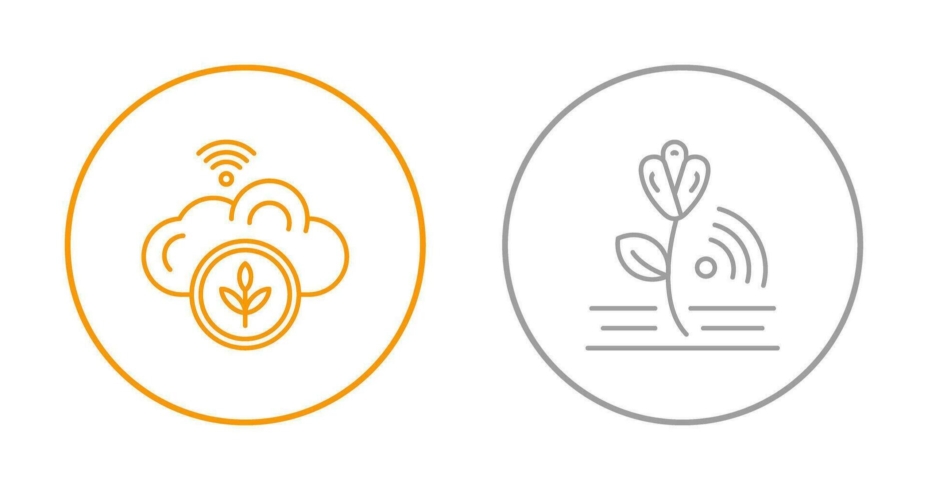 Signal and Flowers Icon vector