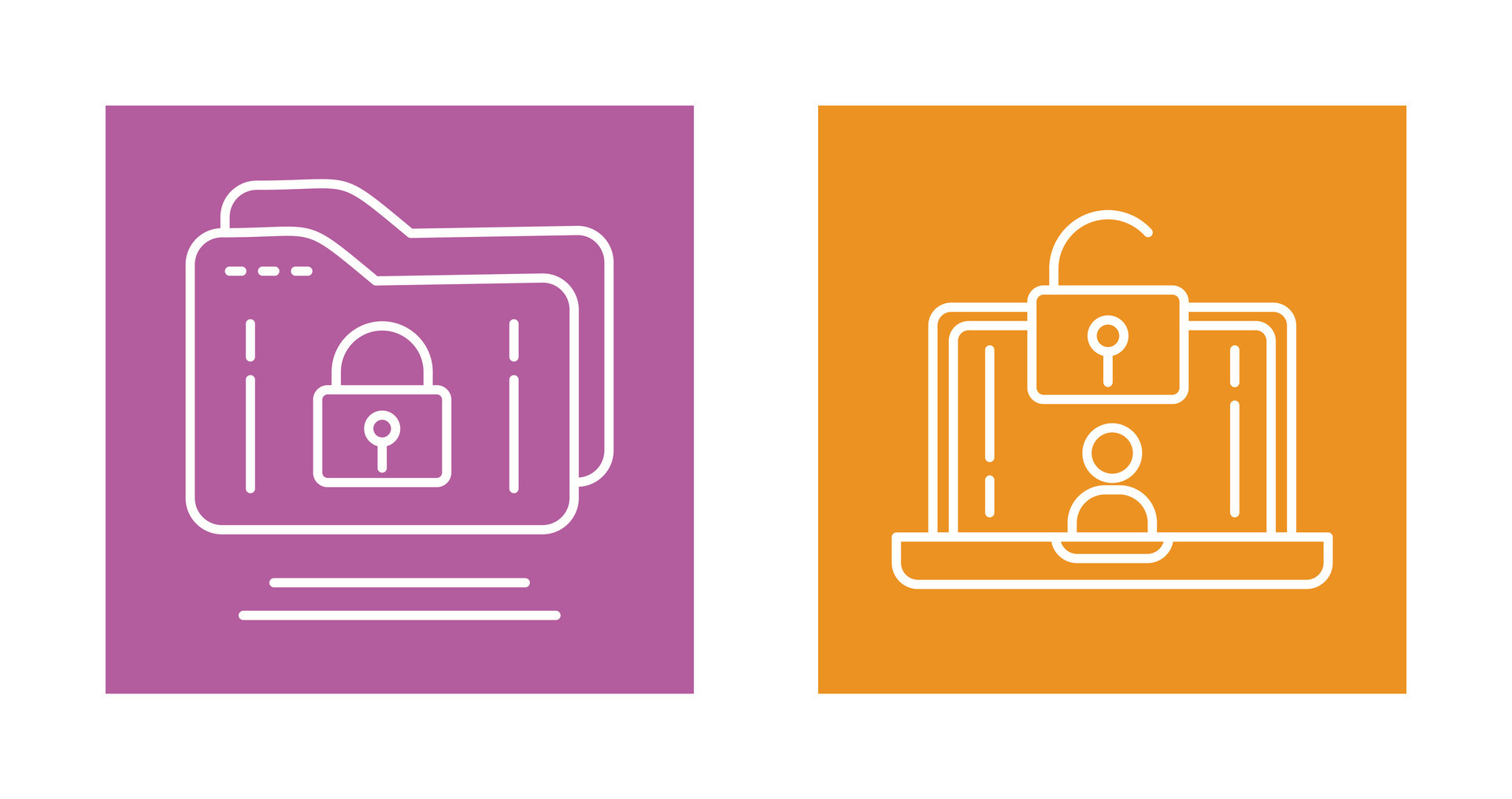 Folder and Access Icon 33213375 Vector Art at Vecteezy