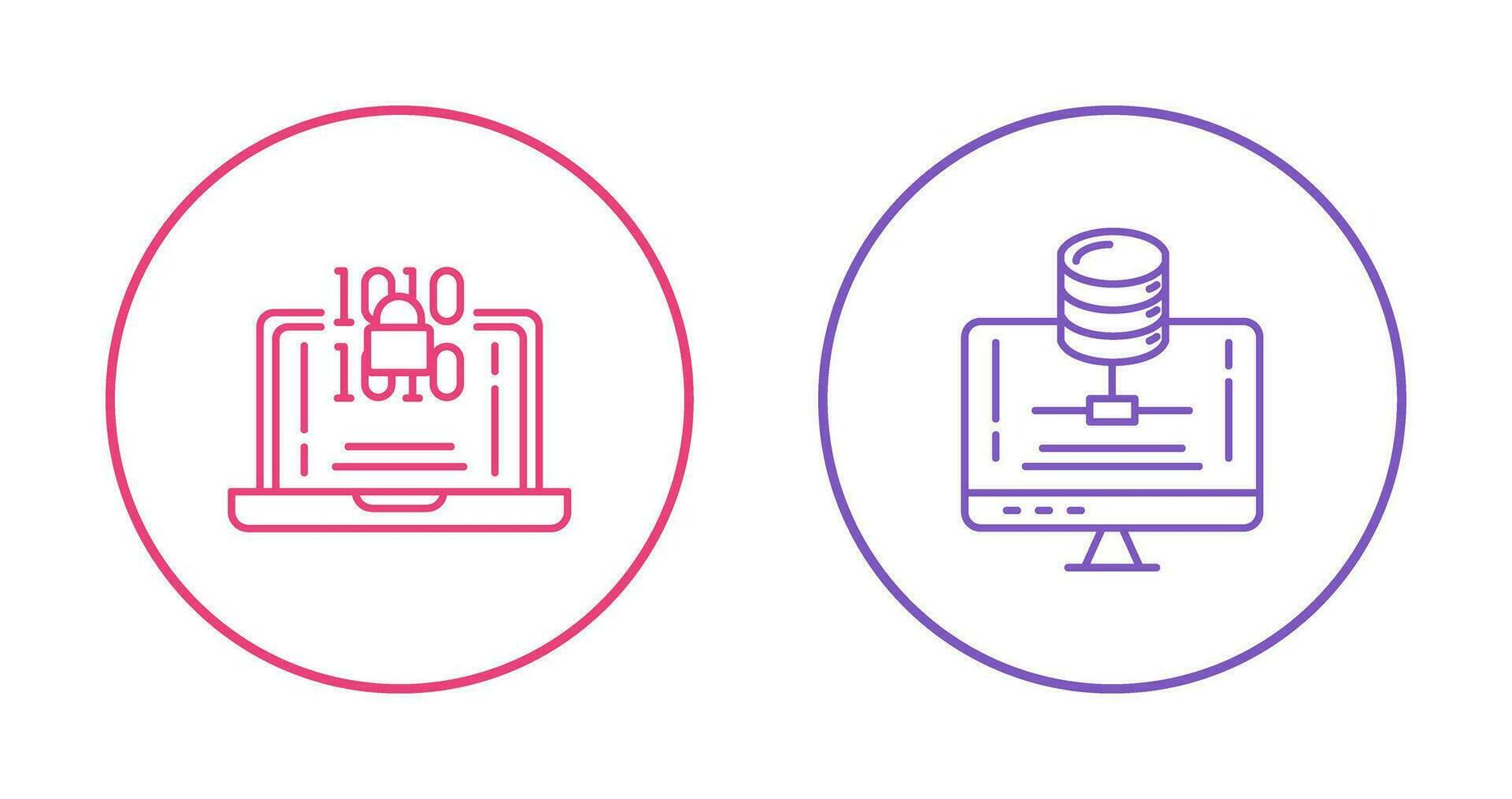 Encryption and Server Icon vector