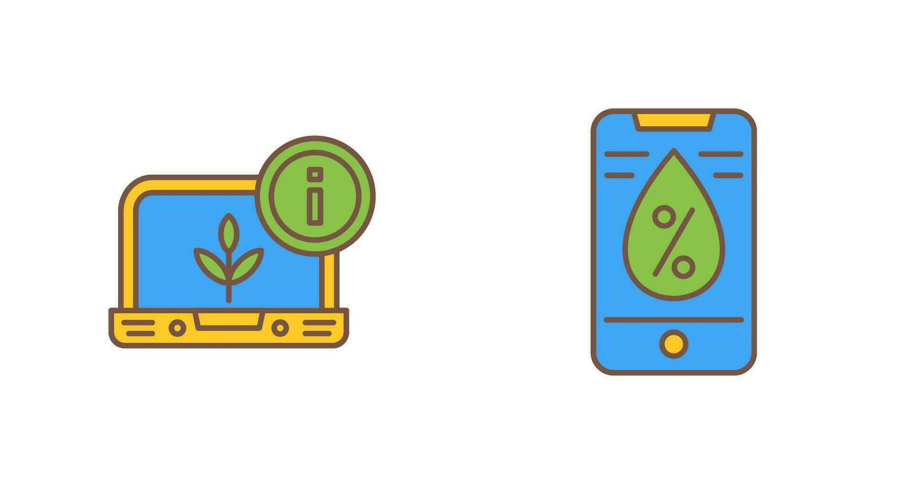 Information and Water Icon vector