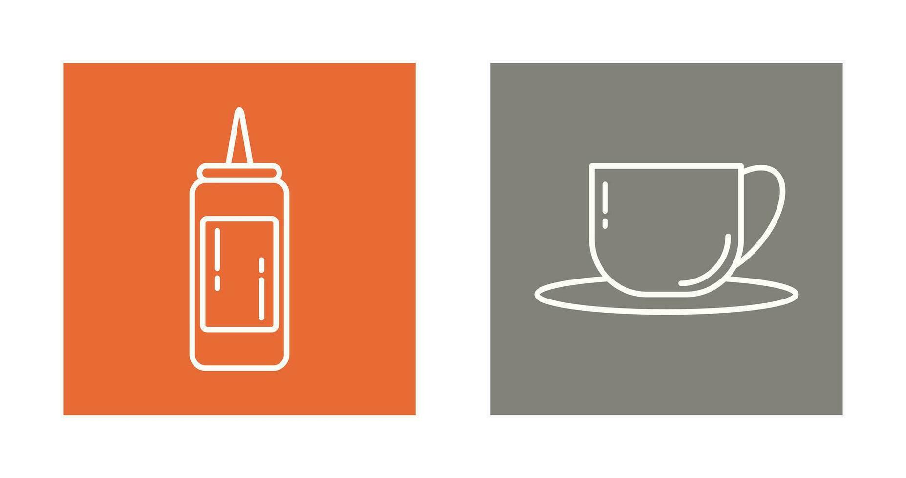 Sauce and Tea Icon vector