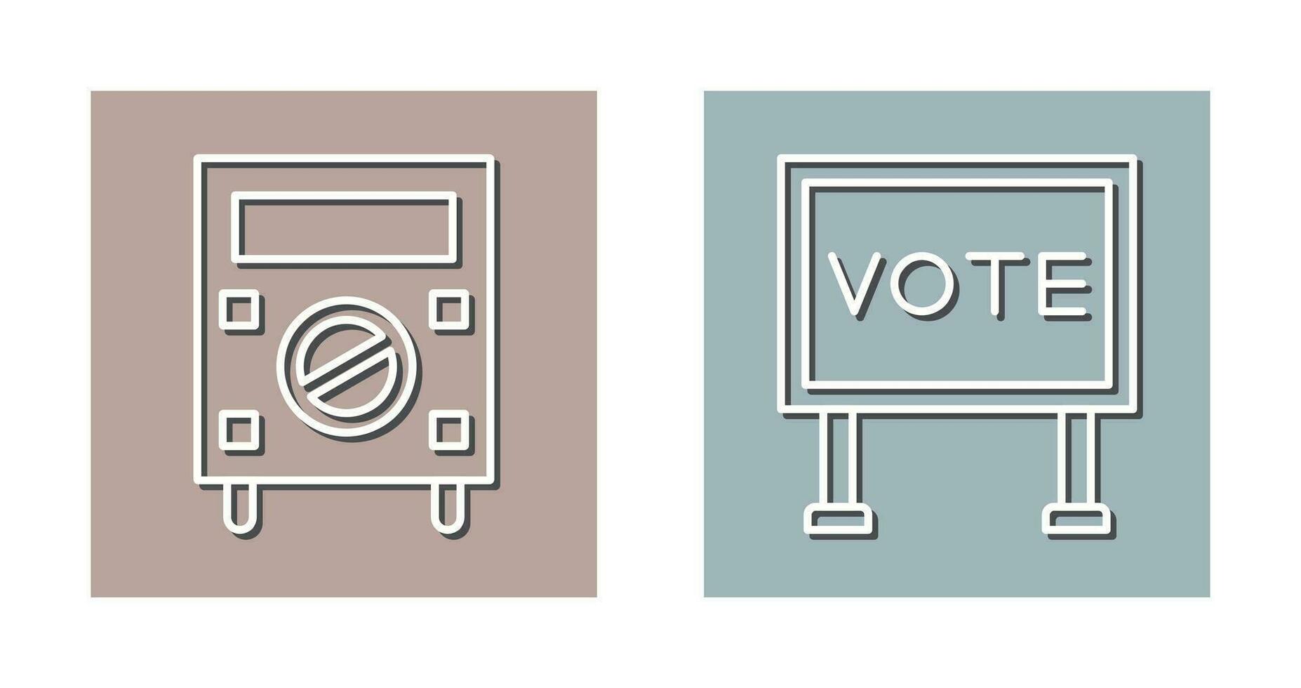 Protester and Billboard Icon vector