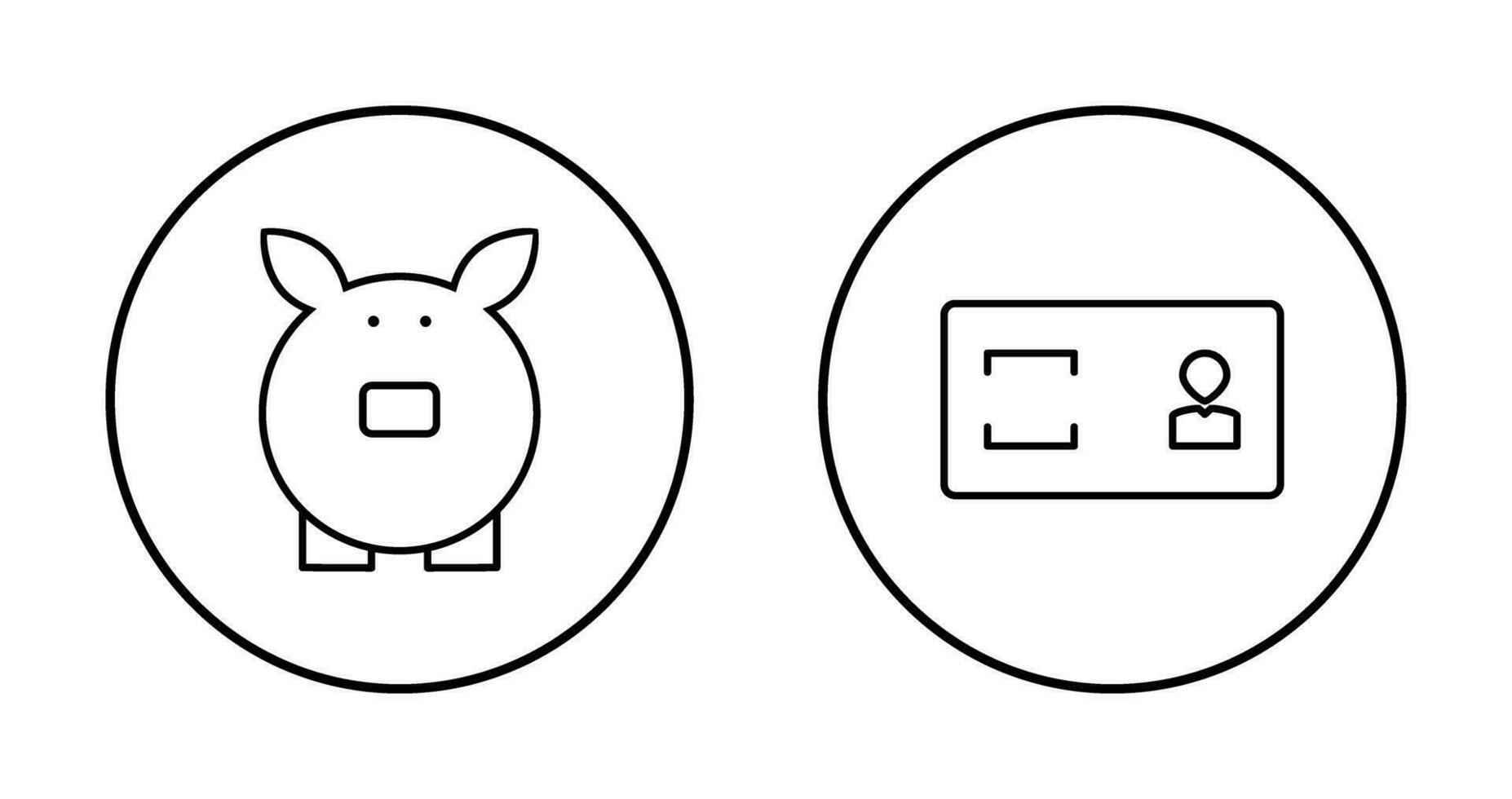 savings and membership card Icon vector