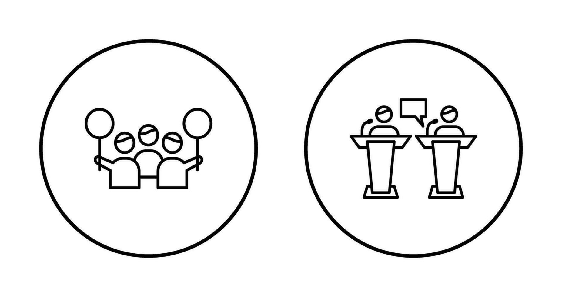 Protest and Debate Icon vector