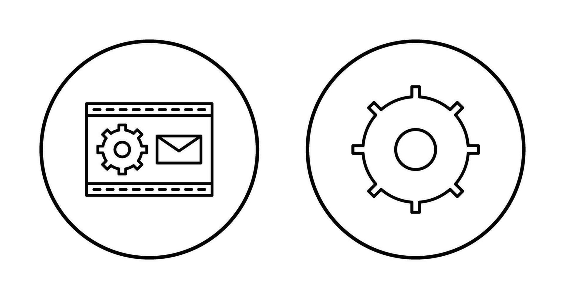 Blogging Service and Setting  Icon vector