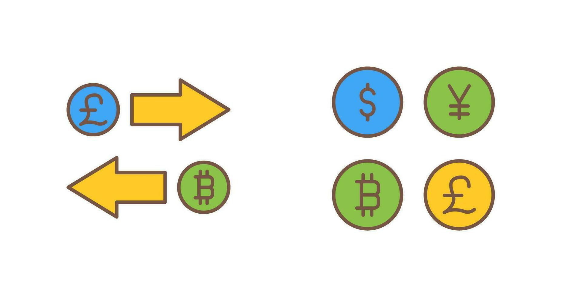 Exchange and Currency  Icon vector