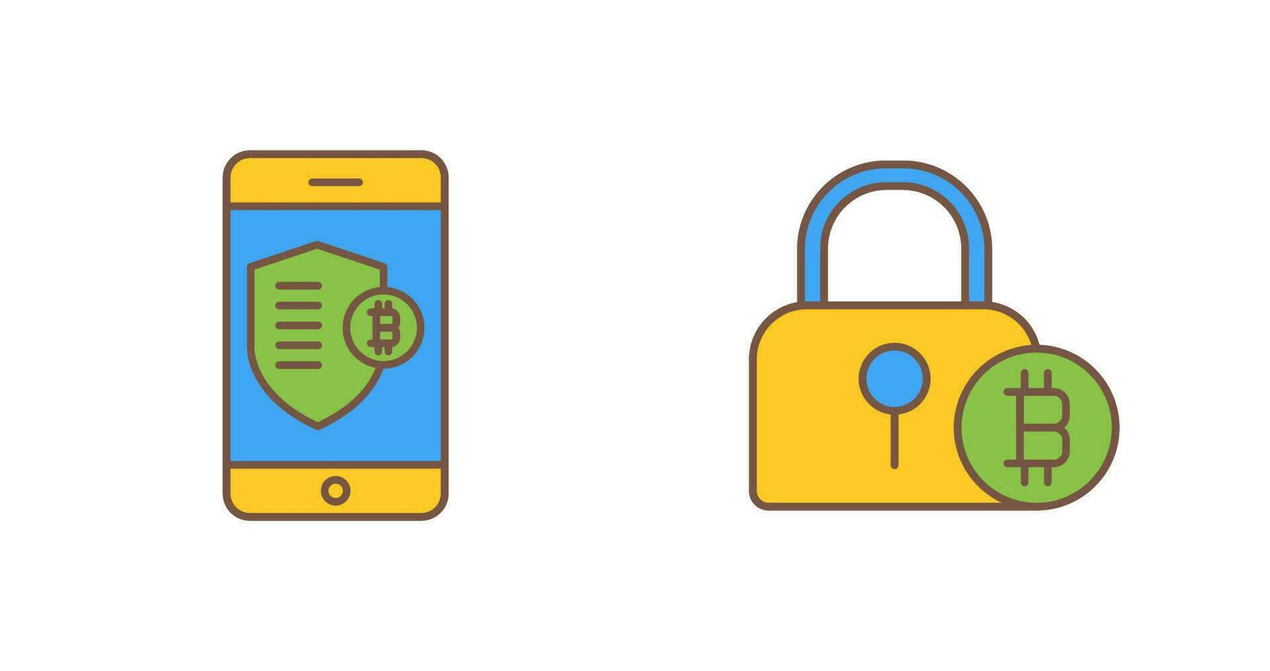 Shield and Lock Icon vector