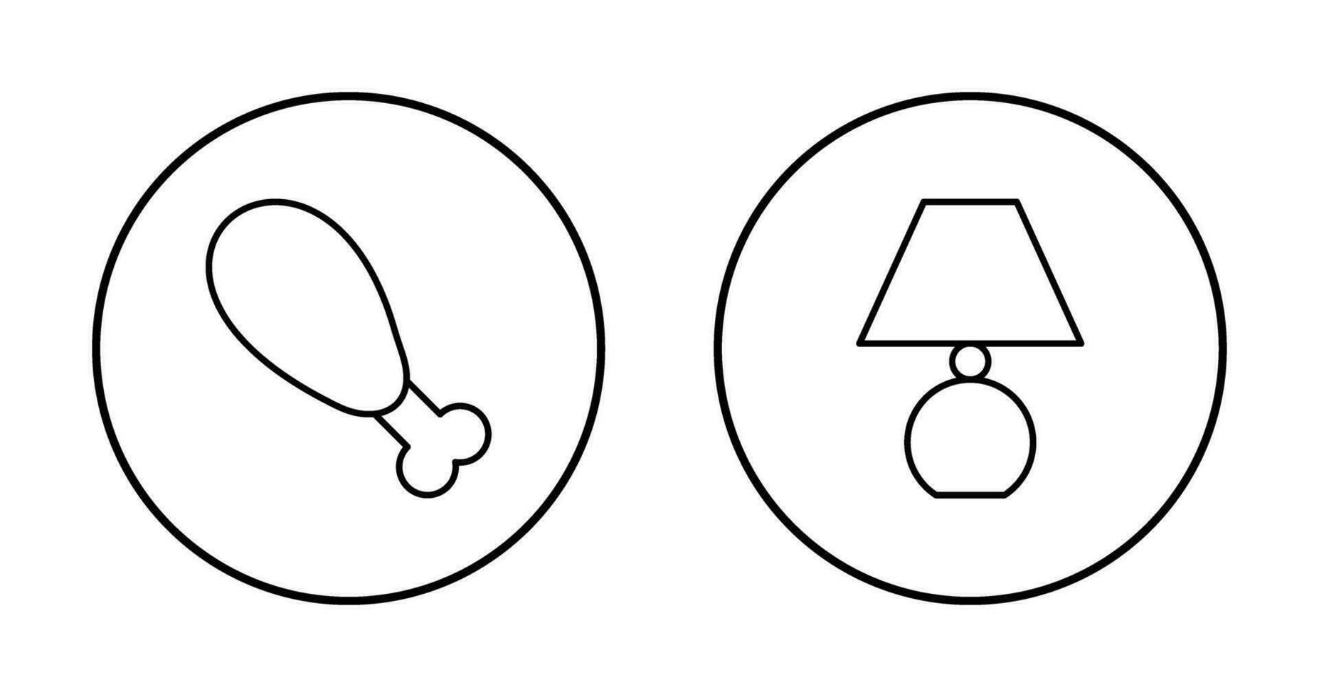 Leg and Lamp Icon vector