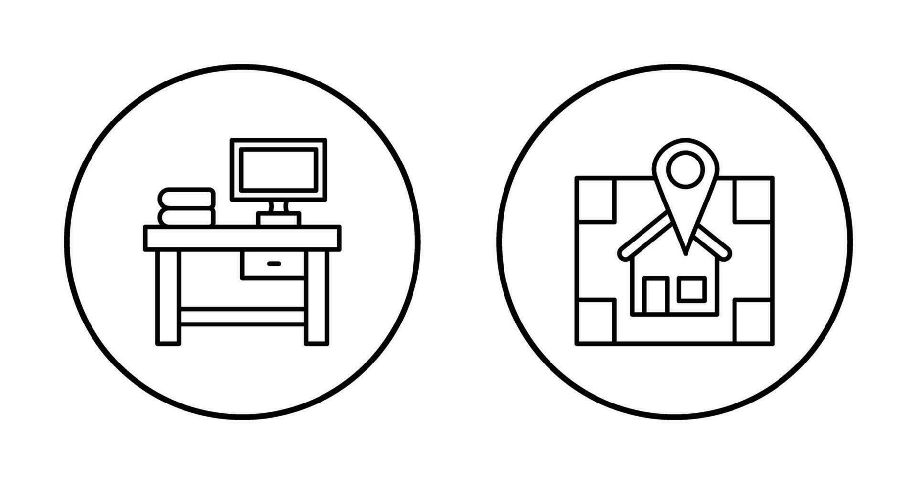 Table and Navigator Icon vector