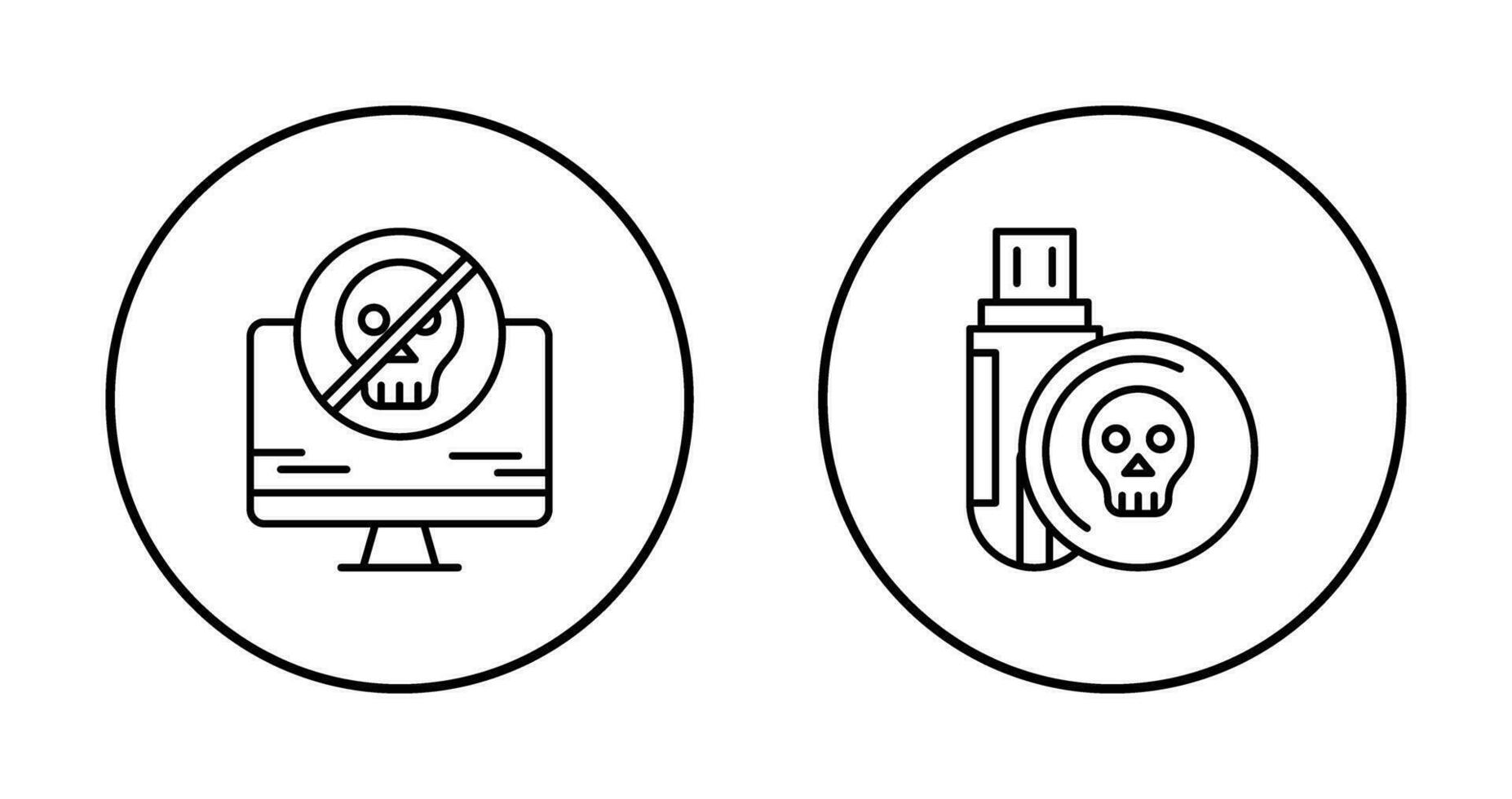 Antivirus and Infected Icon vector