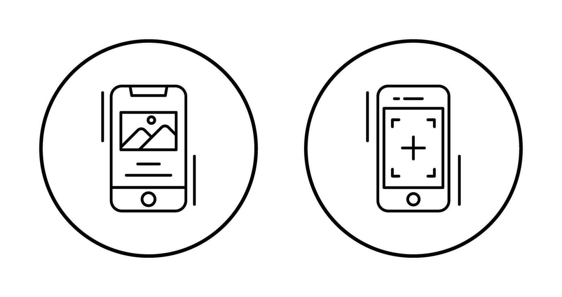 Gallery and Focus Icon vector