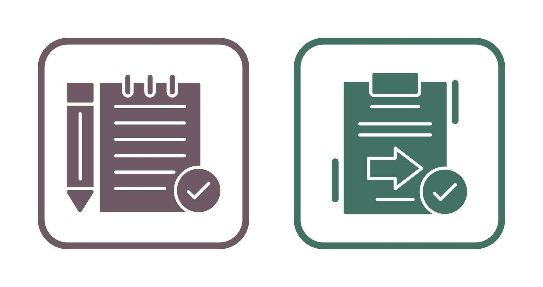 Check Notes and Send Icon vector