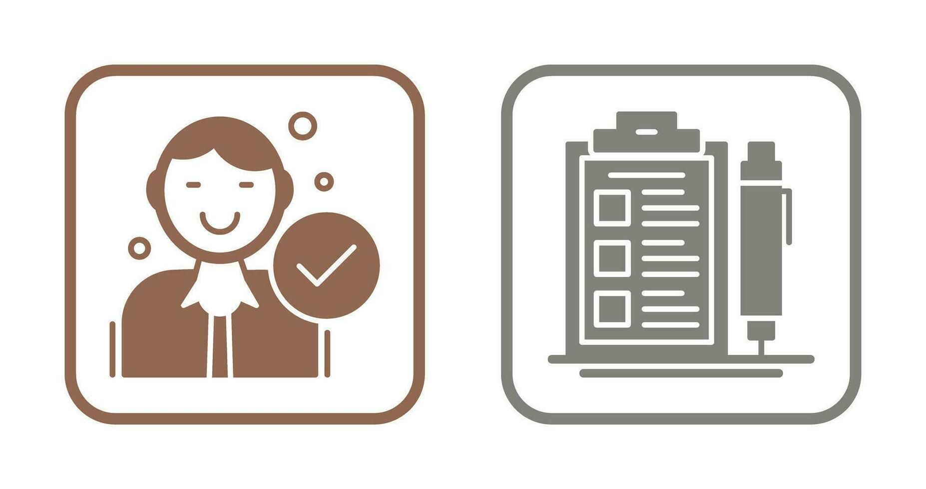 Hire and Check List Icon vector