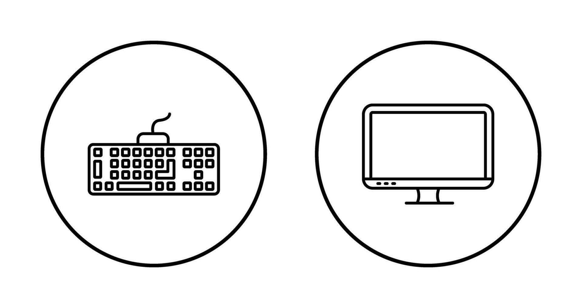 teclado y lcd icono vector