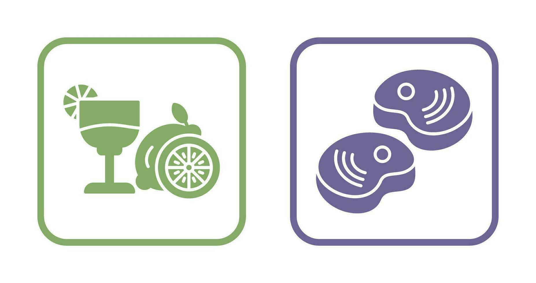 Steak and graphic Icon vector