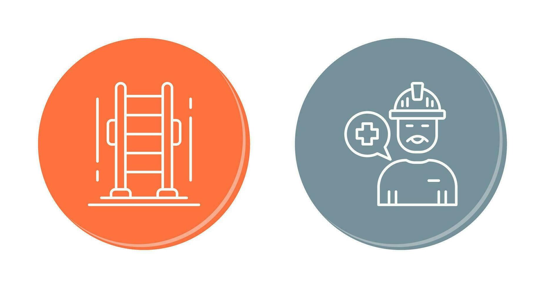 Ladder and Support Icon vector