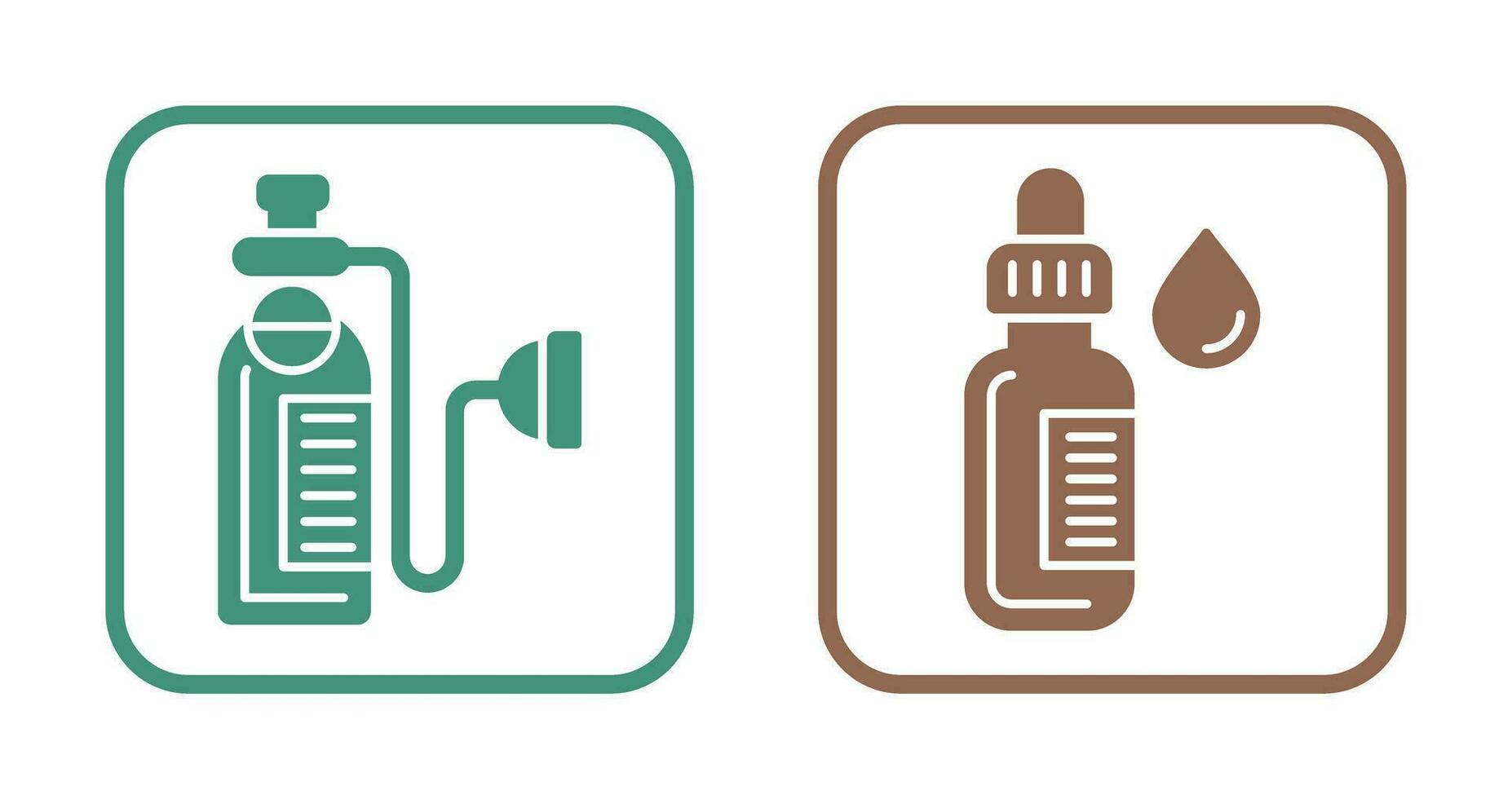 Oxygen and Dropper Icon vector