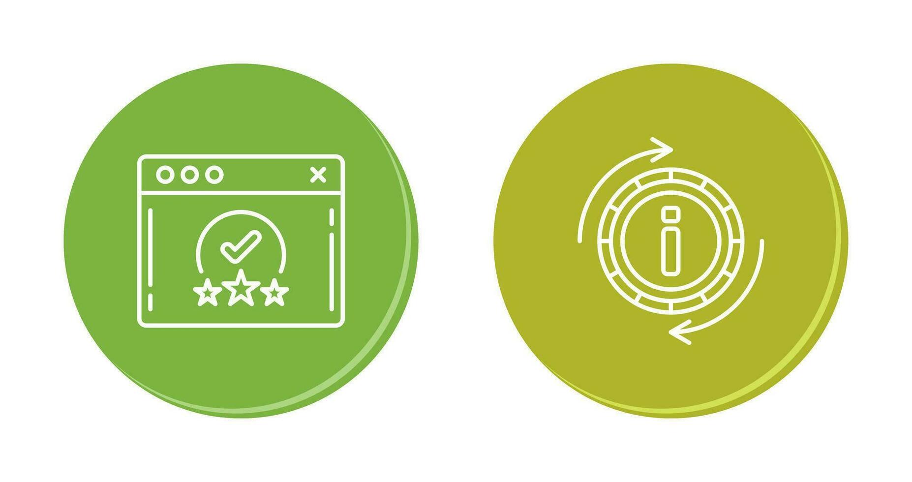 rating and refresh  Icon vector