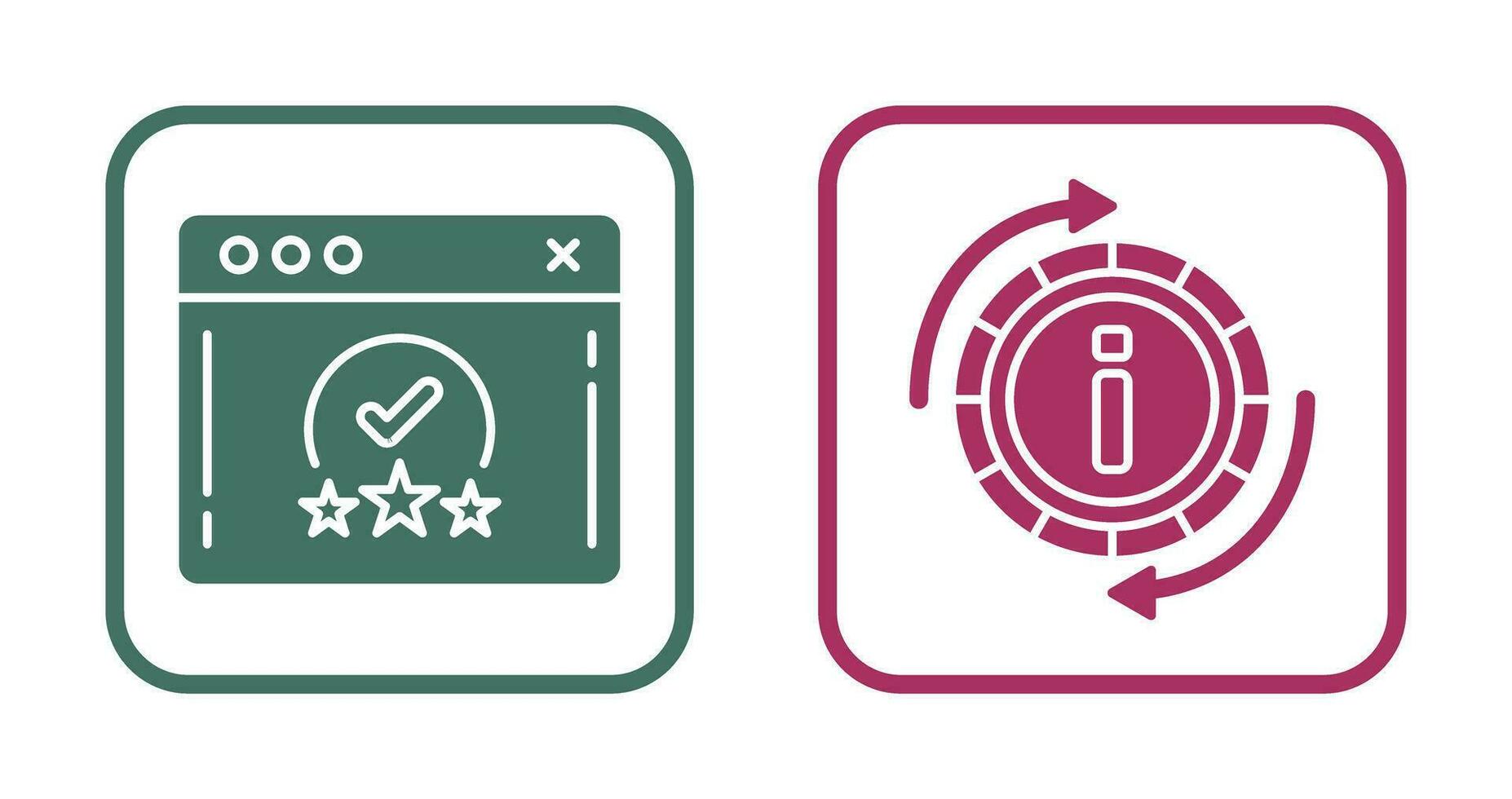 rating and refresh  Icon vector