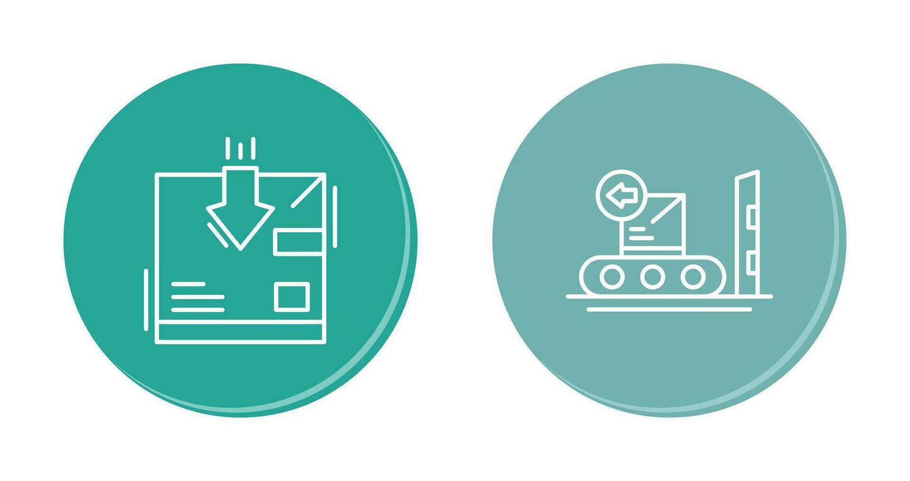 return and delivery Icon vector