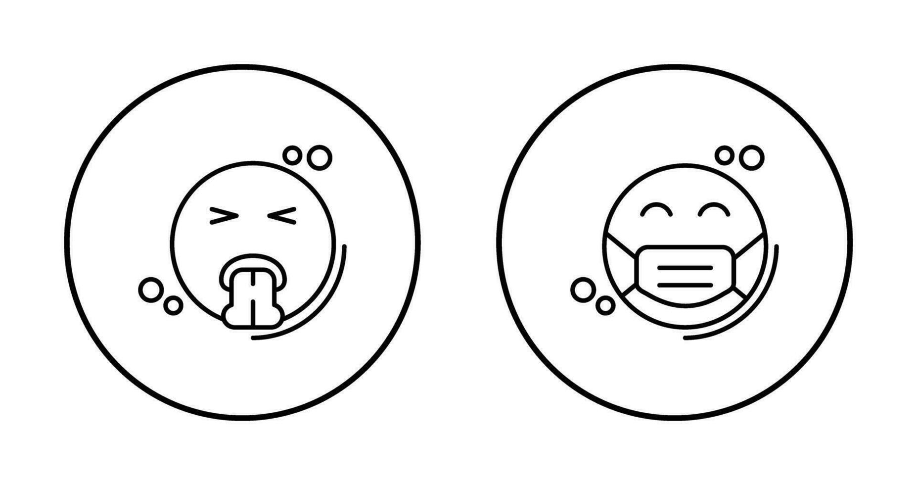 Vomit and Mask Icon vector