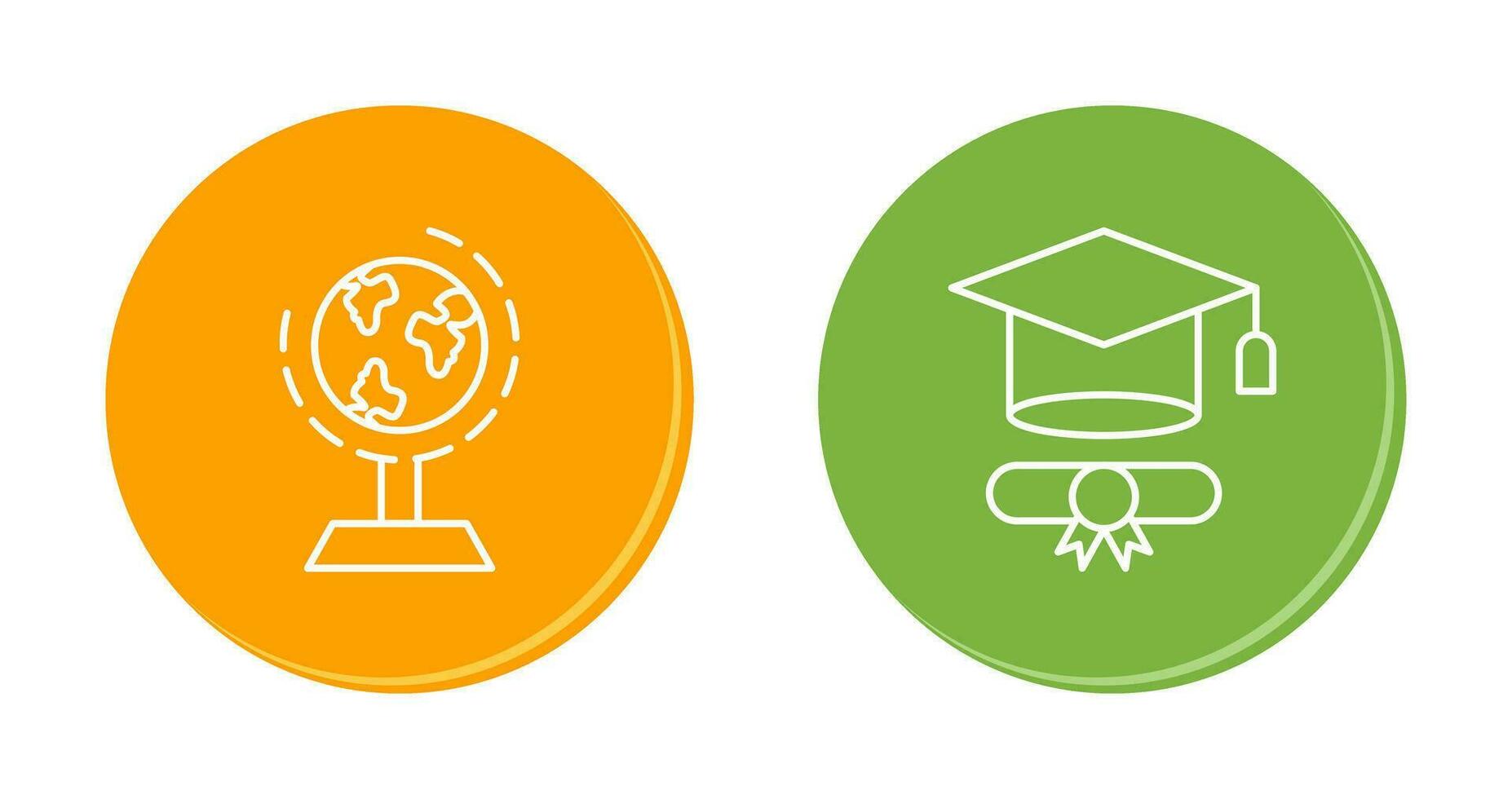 Geography and Graduation  Icon vector