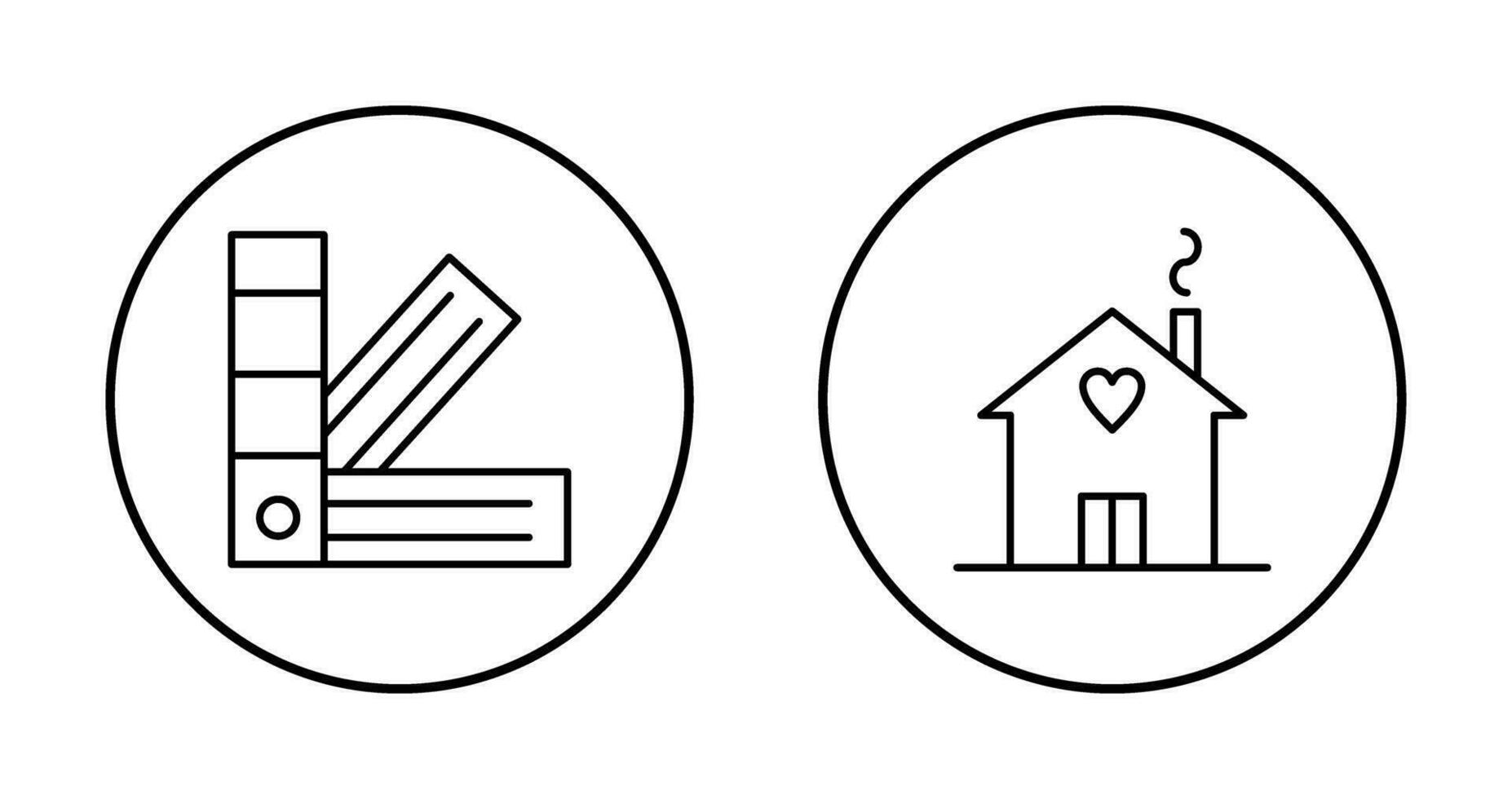 casa y pantone icono vector