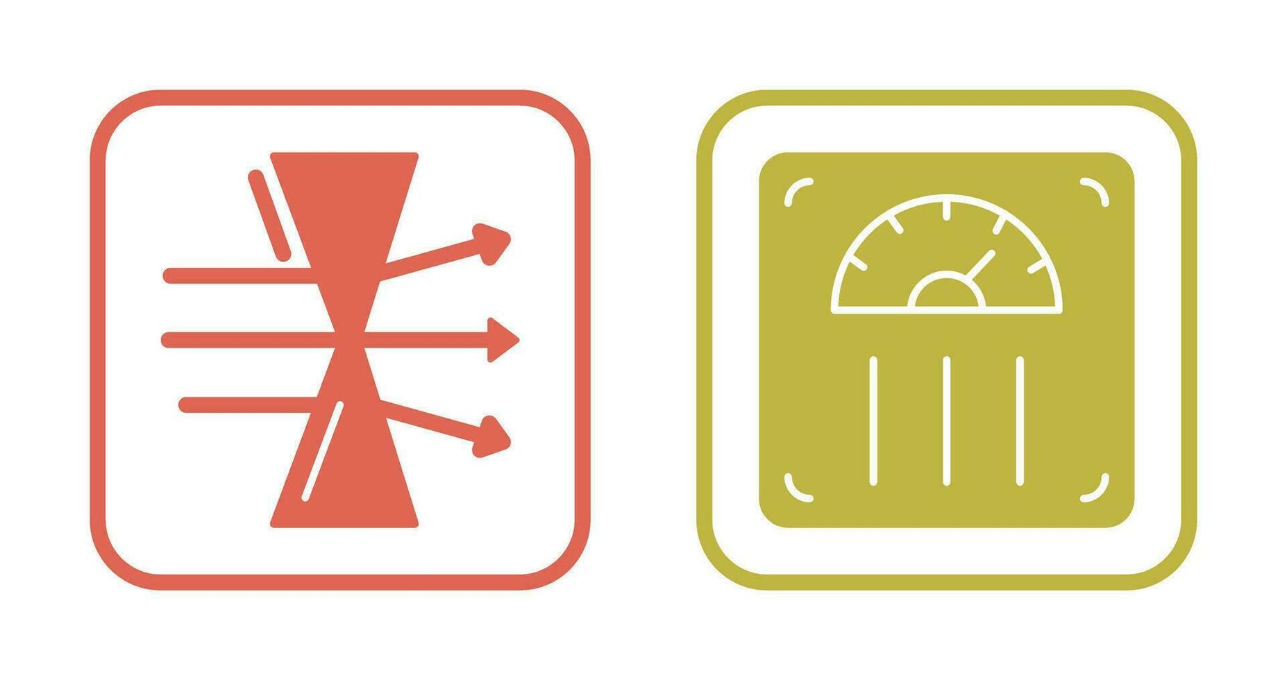 Dispersion and Weight Scale Icon vector