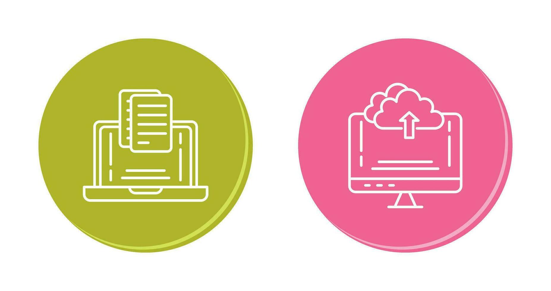 Document and Upload Icon vector