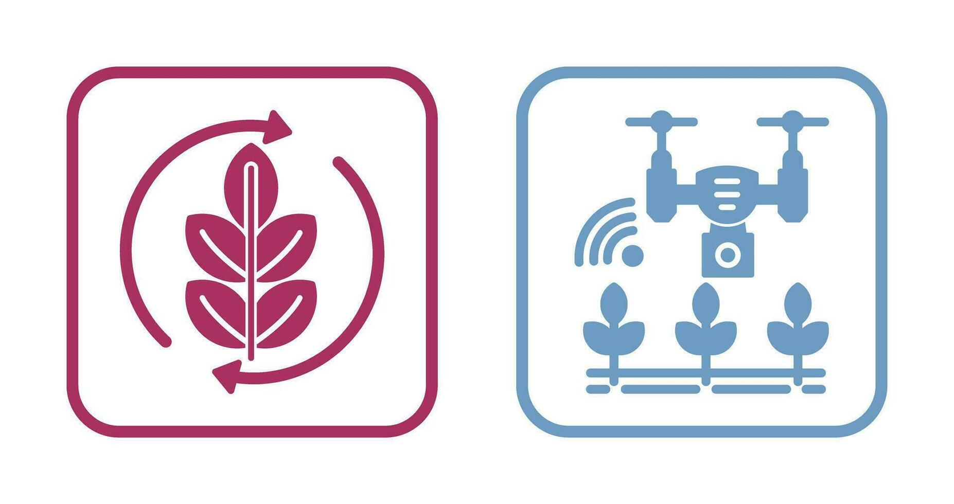 Agronomy and Smart Farm Icon vector