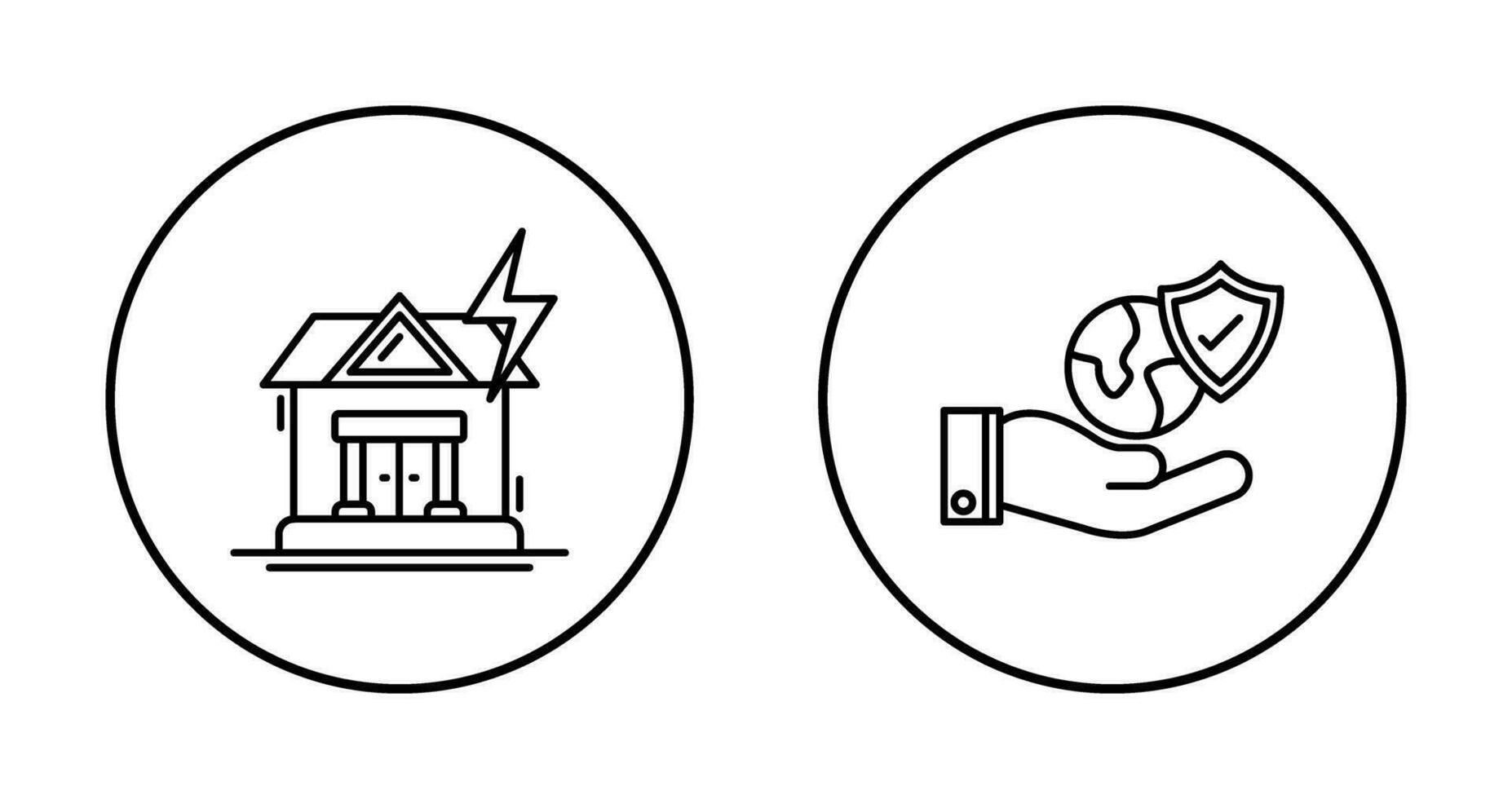 Natural Disaster and Travel Icon vector